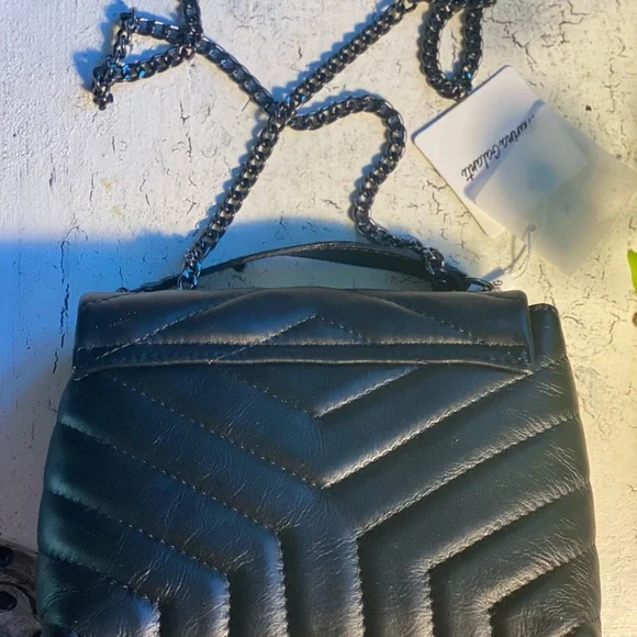 NWT Marina Galanti Black Leather Cross Body - Picture 11 of 15